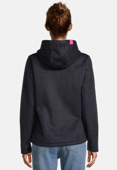 salzhaut - HARMKEA Damen Tailliert - Damen - Jacke - Strickfleecejacke - 4 - #farbe_navy