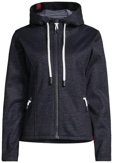 salzhaut - HARMKEA Damen Tailliert - Damen - Jacke - Strickfleecejacke - 2 - #farbe_navy