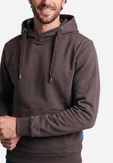 salzhaut - Herren Hoodie HEFF Regular Fit - adenauer & co - Anker - Basic - 135 - #farbe_Chocolate