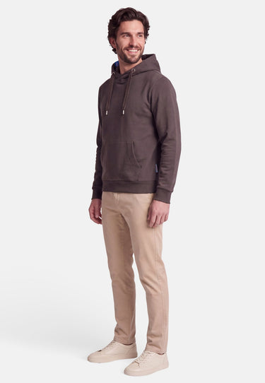 salzhaut - Herren Hoodie HEFF Regular Fit - adenauer & co - Anker - Basic - 134 - #farbe_Chocolate