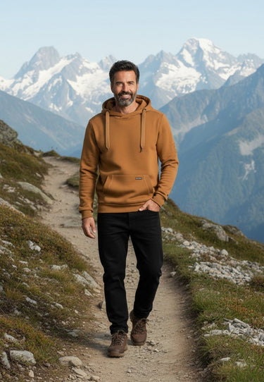 salzhaut - Herren Hoodie HEFF Regular Fit - adenauer & co - Anker - Basic - 7 - #farbe_Hazelnut