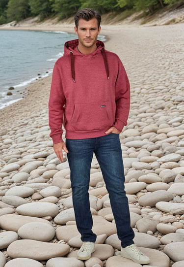 salzhaut - HEFF Herren normale Passform - Hamburg - Hoodie - Kapuzenpulli - 22 - #farbe_berry