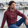 Salzhaut - HEFF Herren normale Passform - baumwollpullover - freizeitpullover - frühling - 1 - #farbe_merlot