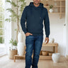 Salzhaut - HEFF Herren normale Passform - baumwollpullover - freizeitpullover - frühling - 54 - #farbe_navy
