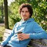 salzhaut - HEFF Herren Hoodie Regular Fit - adenauer & co - Anker - Basic - 100 - #farbe_Blue Moon
