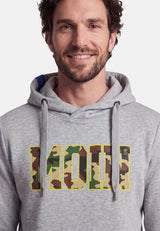 salzhaut - HEFF - MOIN Camouflage Herren Hoodie normale Passform - adenauer & co - Anker - Basic - 37 - #farbe_Grey Melange