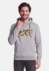 salzhaut - HEFF - MOIN Camouflage Herren Hoodie normale Passform - adenauer & co - Anker - Basic - 34 - #farbe_Grey Melange