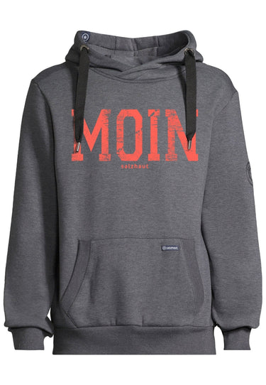 salzhaut - HEFF - MOIN Herren normale Passform - Kapuze - Kapuzenpulli - Sweat - 2 - #farbe_anthra-neon-red