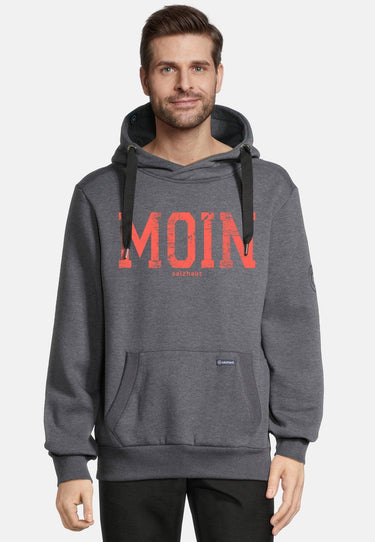 salzhaut - HEFF - MOIN Herren normale Passform - Kapuze - Kapuzenpulli - Sweat - 1 - #farbe_anthra-neon-red