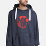 salzhaut - HEFF- MOIN RUND Herren normale Passform - Frontprint - Herren - Hoodie - 1 - #farbe_navy-neon-red