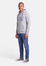salzhaut - Herren Hoodie HEFF - MOIN Stripes normale Passform - adenauer & co - Anker - Basic - 13 - #farbe_Grey Melange-Navy