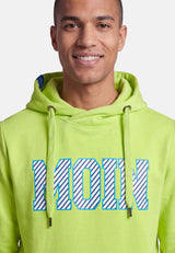 salzhaut - Herren Hoodie HEFF - MOIN Stripes normale Passform - adenauer & co - Anker - Basic - 30 - #farbe_Lime-Ocean Blue