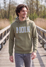 salzhaut - Herren Hoodie HEFF - MOIN Stripes normale Passform - adenauer & co - Anker - Basic - 48 - #farbe_Seagrass-Yellow