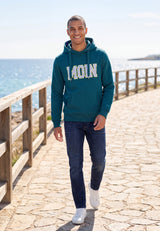 salzhaut - Herren Hoodie HEFF - MOIN Stripes normale Passform - adenauer & co - Anker - Basic - 57 - #farbe_Dragonfly-Yellow