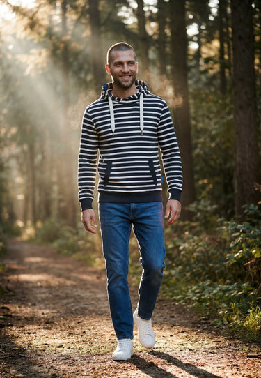 salzhaut - HEFF - RINGEL Herren Regular Fit - adenauer & co - Anker - Basic - 1 - farbe_Navy Offwhite