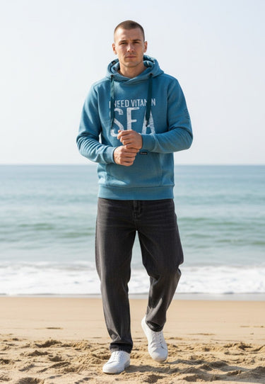 salzhaut - HEFF - VITAMIN SEA Herren Hoodie normale Passform - adenauer & co - Anker - Basic - 1 - #farbe_Seaport