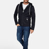 salzhaut - HELGE Herren normale Passform - Hamburg - Kapuze - Strickfleecejacke - 1 - #farbe_navy