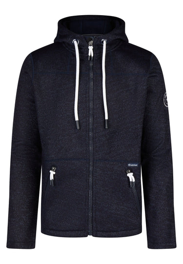 salzhaut - HELGE Herren normale Passform - Hamburg - Kapuze - Strickfleecejacke - 2 - #farbe_navy