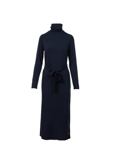 salzhaut - HENNY Damen Langes Kleid (Maxi) Tailliert - adenauer & co - Anker - Basic - 1 - #farbe_Navy