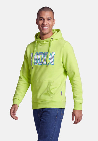 salzhaut - Herren Hoodie HEFF - MOIN Stripes normale Passform - adenauer & co - Anker - Basic - 28 - #farbe_Lime-Ocean Blue