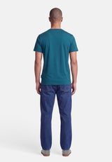 salzhaut - Herren Shirt Diek - Moin Stripes normale Passform - adenauer & co - Anker - Basic - 38 - #farbe_Dragonfly-Ocean Blue