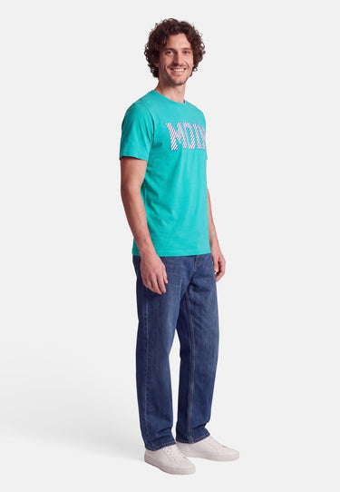 salzhaut - Herren Shirt Diek - Moin Stripes normale Passform - adenauer & co - Anker - Basic - 51 - #farbe_Lagoon-Ocean Blue