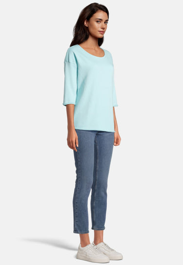 salzhaut - HEVEN Damen Tailliert - Hamburg - Rundhals - Sweatshirt - 10 - #farbe_aqua