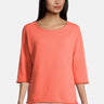 salzhaut - HEVEN Damen Tailliert - Hamburg - Rundhals - Sweatshirt - 1 - #farbe_coral