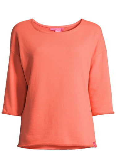 salzhaut - HEVEN Damen Tailliert - Hamburg - Rundhals - Sweatshirt - 2 - #farbe_coral