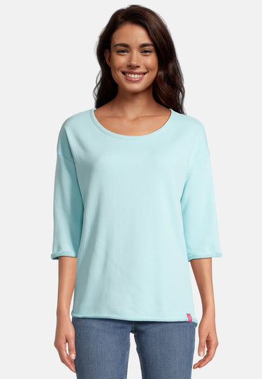 salzhaut - HEVEN Damen Tailliert - Hamburg - Rundhals - Sweatshirt - 6 - #farbe_aqua