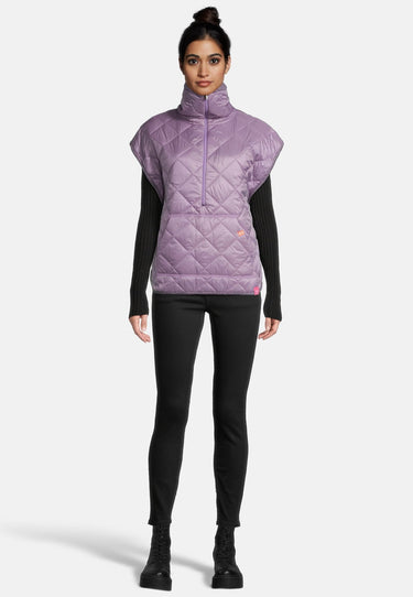 salzhaut - HILLJE Damen normale Passform - Stepp - Weste - überschnitten - 5 - #farbe_purple