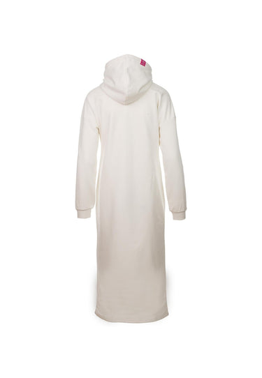 salzhaut - HISKA Damen Oversized - Frontprint - Hoodiekleid 3 - #farbe_offwhite