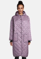 salzhaut - HUSNA Damen Steppmantel Weit - adenauer & co - Anker - Basic - 2 - #farbe_Purple