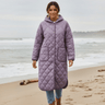 salzhaut - HUSNA Damen Steppmantel Weit - adenauer & co - Anker - Basic - 1 - #farbe_Purple
