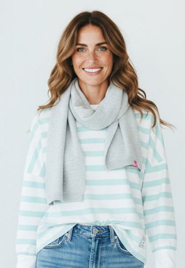 salzhaut - ILLIK Damen Schal normale Passform - adenauer & co - Anker - Basic - 1 - #farbe_Grey Melange