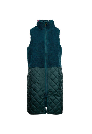 salzhaut - ILONA Damen normale Passform - Hamburg - Teddy - Weste - 1 - #farbe_bottle-green