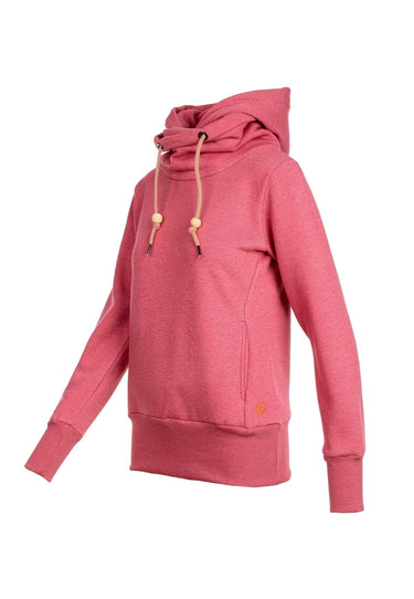 salzhaut - IMILIE Damen normale Passform - Hoodie - Kapuzenpullover - Langarmshirt - 3 - #farbe_raspberry