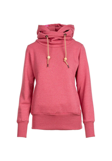 salzhaut - IMILIE Damen normale Passform - Hoodie - Kapuzenpullover - Langarmshirt - 1 - #farbe_raspberry
