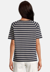 Salzhaut - INEKE Damen Schmal - Hamburg - Reduziert - Rundhals - 4 - #farbe_navy-beige
