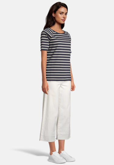 salzhaut - INEKE Damen Schmal - Hamburg - Rundhals - Streifenmuster - 5 - #farbe_navy-beige