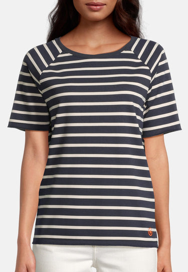 salzhaut - INEKE Damen Schmal - Hamburg - Rundhals - Streifenmuster - 3 - #farbe_navy-beige