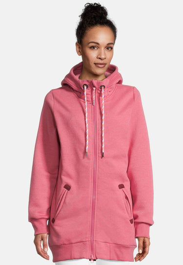salzhaut - INGEBORG Damen Leicht tailliert - Hamburg - Hoodiejacke - Kapuze - 1 - #farbe_raspberry