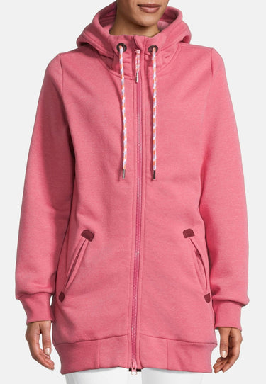 salzhaut - INGEBORG Damen Leicht tailliert - Hamburg - Hoodiejacke - Kapuze - 3 - #farbe_raspberry