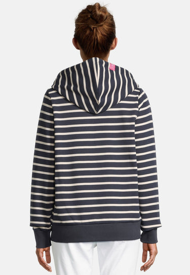salzhaut - INGRID Damen normale Passform - Hamburg - Hoodiejacke - Kapuze - 4 - #farbe_navy-beige