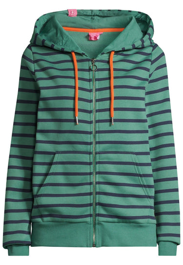 salzhaut - INGRID Damen normale Passform - Hamburg - Hoodiejacke - Kapuze - 7 - #farbe_bottle-green-navy