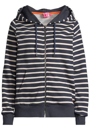salzhaut - INGRID Damen normale Passform - Hamburg - Hoodiejacke - Kapuze - 2 - #farbe_navy-beige