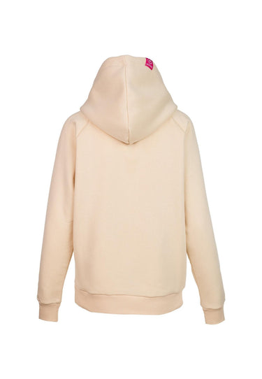 salzhaut - INKEN Damen Oversized - Hoodie - Kapuzenpullover - Langarmshirt - 4 - #farbe_beige-neon-mandarin