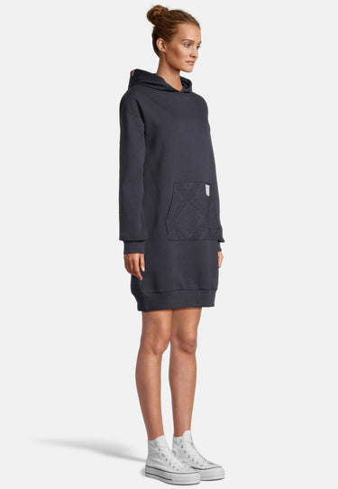 salzhaut - IRENE Damen Relaxed-Fit - Hamburg - Hoodiekleid - Kapuze - 5 - #farbe_navy
