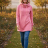 salzhaut - IRIS Damen Hoodie Leicht tailliert - adenauer & co - Anker - Basic - 1 - #farbe_Raspberry