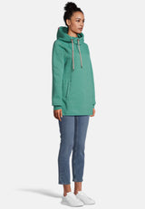 salzhaut - IRIS Damen Hoodie Leicht tailliert - adenauer & co - Anker - Basic - 11 - #farbe_Bottle Green